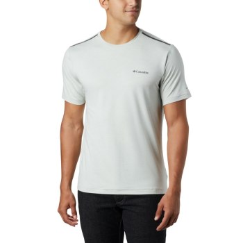 Columbia Tech Trail Crew Neck, Camiseta Grises Para Hombre | 647815-XOH